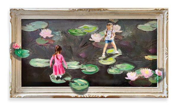 Playing With Lilies - A Tribute to Claude Monet